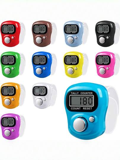 11pcs/22pcs/33pcs Resettable Mini Electronic Counter, Multi-Color Digital Display, Mini Counter For Sports/Training/Prayer