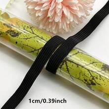 5yards 10mm Elastic Ribbon Sewing Elastic Band Colourful High Elastic Fiat Rubber Band Waist Band Stretch Rope Elastic Ribbon - Pick Colors - View 2