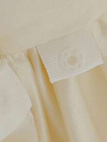 优雅缎面蝴蝶结后背花童礼服，适合生日派对、学校舞会等场合，不含头饰 - 香檳色 - 查看 11