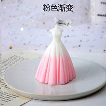 1pc Wedding Dress Scented Candle Set, Creative Home Decor, Photography Prop, Wedding Favors & Gift - Multicolor - View 2