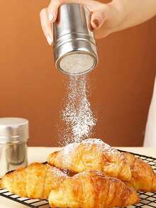 1 pezzo Dispenser per polveri, contenitore in acciaio inossidabile per matcha, caffè, cacao in polvere, setaccio domestico, bottiglia per farina da pasticceria, setaccio per zucchero a velo, spargipolvere. Sono disponibili più specifiche per la selezione.