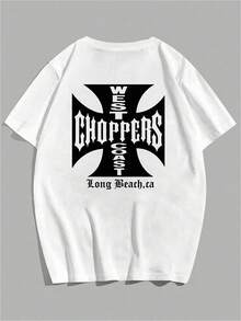 Shirt West Coast Choppers Men Shirt We, Unisex Casual Shirt, For Men, For Women, Menswear Top Graphic Love - 白色 - 查看 3