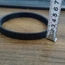 1 correa de cepillo de repuesto de 12,5 pulgadas L.G, correa de transmisión, ideal para una amplia gama de máquinas industriales, equipos y herramientas eléctricas, incluidos compresores pequeños, bombas, cortadoras de césped, taladros y sierras. - Negro - Ver 4