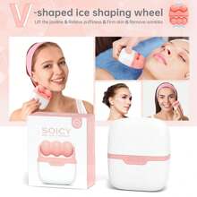 2-In-1 Ice Roller, SOICY S30 Ice Roller Massager, Face & Eye Relaxation Ice Roller, Head Massage Ice Roller, Dual-Head Facial Ice Roller Skincare Tool, Full Body Cooling (Pink, Blue), Holiday Gift, Beauty, Skincare, Spa, Self-Care, Skincare Tools, Facial Care, Beauty Supplies, Massage, Facial Massage Tool, Facial Roller - Multicolor - View 3