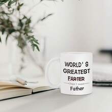 New York Dad, World's Greatest Father Coffee Mug, From Daughter, Son, Kids To Dad, Cool Father's Day, Birthday Funny Mug, Father-In-Law, 11 Oz White, 1 Piece - 11 Ounces - View 3