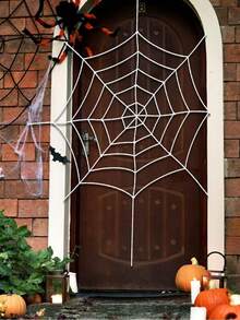 1pc Vintage Spider Web Wall Decor Set, Party Supplies - Outdoor Use, Exquisite Spider Pattern Spider Theme Party Decoration Set - Multicolor - View 1