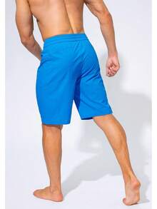 Men's Swim Trunks Quick Dry Board Shorts With Zipper Pockets Beach Shorts Bathing Suits Men - No Mesh Liner - Lake Blue - 查看 4