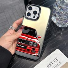 غطاء هاتف بتصميم سيارة سباق ذو تدرج لوني بالليزر، موضة، متوافق مع هواتف آيفون 16 و 17، مناسب لمناسبة عيد الهالوين قطعة واحدة - رمادي - مشاهدة 2