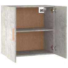 Larryhot Armario de pared Gris Hormigón 60x30x60 cm Madera de Ingeniería, bonito y práctico, ideal para almacenaje y decoración del hogar - Blanco - Ver 8