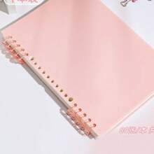 1/2 件马卡龙 A5 软封面可拆卸线圈笔记本，高中生美学记事本 - 彩色 - 查看 25