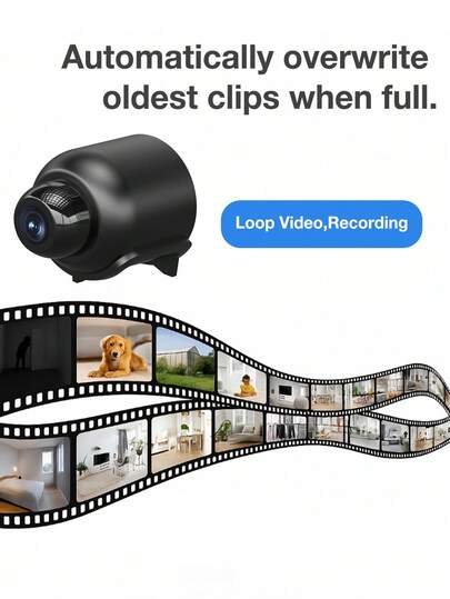 Mini WiFi Security Camera Night Vision, HD 720P Wireless Motion Detection, Remote Monitoring view 6