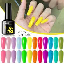 TARTU TARTU Conjunto de 12 Peças de Esmalte de Gel 8ml em Tons de Rosa Nude, Rosa, Roxo, Vermelho, Cinza, Borgonha e Marrom MAR, 12 Cores de Esmalte de Gel Semi-Permanente, Remoção por Imersão para UV/LED, Para Salão e Arte de Unhas DIY em Casa, Presente para Meninas