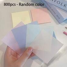 800张/400张/200张/50张可重复使用的透明彩色便签纸，防水PET材质，方便记笔记，内容清晰可见，课堂资源，荧光笔，文具，返校必备 - pet防水貼 - 查看 16