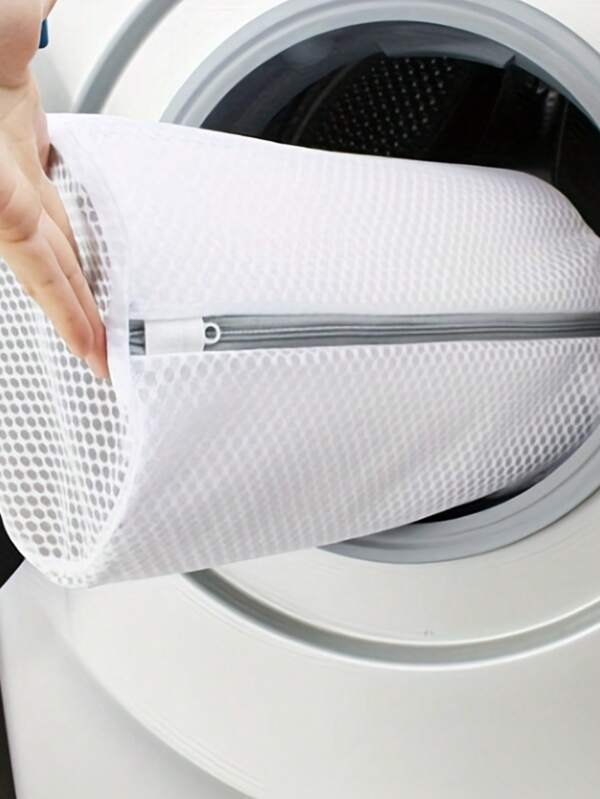 Saco de lavagem de sapatos de malha durável - proteção 360°, saco de roupa reutilizável para tênis e calçados esportivos, fecho de zíper, adequado para lavanderia, banheiro, Natal