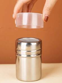 1 pezzo Dispenser per polveri, contenitore in acciaio inossidabile per matcha, caffè, cacao in polvere, setaccio domestico, bottiglia per farina da pasticceria, setaccio per zucchero a velo, spargipolvere. Sono disponibili più specifiche per la selezione.