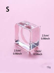 1 件睫毛嫁接工具、加长胶垫、方形水晶滴管、美容睫毛化妆玻璃垫、延长睫毛、睫毛科技用品、美容与健康 - 無色 - 查看 8