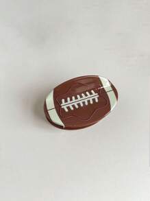 1 件橄榄球形发爪发夹马尾辫夹，适合女性日常使用发饰女式爪夹