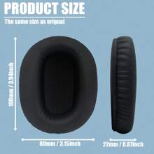 Replacement Earpads For Sony WH-CH720N Headphones, Sony Ear Cushion Compatible With Sony WH CH720N, Sony WH-CH720N(CH720N) Ear Pads With Protein Leather Memory Foam