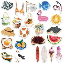 50 miếng dán nhiều màu sắc chủ đề mùa hè, bãi biển, kỳ nghỉ, màu nước, nhật ký, dễ thương, động vật dễ thương, hoa, nhãn dán vinyl chống thấm nước dùng cho bình nước, máy tính, máy tính xách tay, điện thoại, hành lý, sổ tay, tủ lạnh. - F - Xem 3