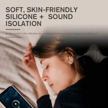 IKF Moon Pro 睡眠防噪音无线耳机，轻巧便携，提升睡眠质量，30 小时电池续航时间，贴合耳廓的无线耳塞，让您侧睡更舒适，提供白噪音 ASMR