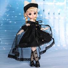 1PC 30cm/11.8inch Doll Set, Comes With Clothes, Shoes, And Accessories, Girl Toy Surprise Doll With Dress Fashion Pink Party Gift For Birthday, Exquisite Makeup, The Ideal Choice For Christmas And Halloween Gifts