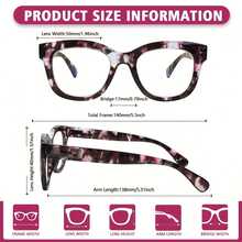 3 Pack Oprah Style Reading Glasses Blue Light Blocking Computer Readers Fashion Quality With Spring Hinge Eyeglasses For Women - Mixed Color - View 2