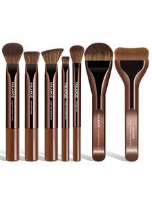 MAANGE Conjunto de 2/3/5/7/8 pincéis de maquiagem profissionais para base e corretivo, com cerdas macias e fáceis de transportar, ideal para viagens. Presente perfeito para mulheres e meninas. Conjunto de pincéis, kit de maquiagem, conjunto completo de maquiagem, kit de pincéis de maquiagem, kit de maquiagem completo, kit de pincéis, conjunto de pincéis de maquiagem, conjunto de maquiagem para presente, conjunto, brindes, pincéis de maquiagem profissionais, conjunto de maquiagem completo. - Multicolorido - Ver 10