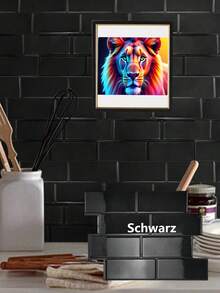 10pcs/Pack Removable 3D Ceramic Tile Stickers, Easy To Install, Waterproof, Self-Adhesive Wallpaper For Kitchen, Furniture, Kitchen Backsplash, Bathroom, Room Decor, Holiday Party Background - Multicolor - View 22