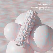 1个30*8厘米/45*12厘米迷彩泡沫轴，肌肉按摩，健身房瑜伽锻炼，肌肉放松，滚筒，户外运动，家庭普拉提，中空按摩工具 - 彩色 - 查看 6