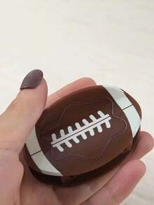 1 件橄榄球形发爪发夹马尾辫夹，适合女性日常使用发饰女式爪夹