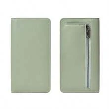 Unisex PU Leather Wallet Slim Credit Card Slots Zipper Closure Women Purse Long Wallet For Women Wallet Purse Wallet - Multicolor - View 12