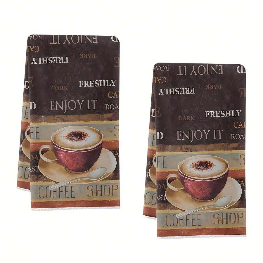 منشفة مطبخ القهوة، قطعة قماش الأطباق، منشفة اليد، منشفة ديكور العطلات، قماش ناعم وماص للتجفيف، ديكور المطبخ، ديكور طاولة الطعام، لوازم المطبخ، ديكور المنزل