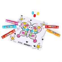 1/5/10pcs Dotted Graffiti Pens, Large Tip, Small Tip, 10 Color Watercolor Pens, Painting Brush Set, Bingo Game Pens, Creative Cartoon 10 Color Set, Large Capacity Drawing Pens, Drawing Supplies, Art Set - Multicolor - View 2