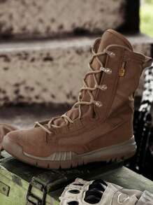 Men's High-Top Anti-Slip Versatile Fashion Training Tactical Military Boots - Khaki - View 3