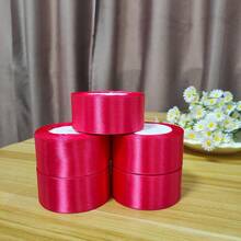 4厘米缎带花礼品包装，手工玫瑰花瓣，可用于花束，适合婚礼、派对、节日装饰 - 彩色 - 查看 16