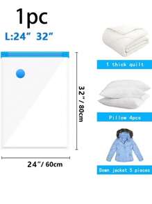 10/6/5/1pc Summer Travel Vacuum Seal Bags, Waterproof Vacuum Storage Bags, Transparent PVC Vacuum Bags, Large Capacity Clothing Organization And Storage Vacuum Bags, Space Saving Storage Solution, Large Capacity Vacuum Storage Bags, Home Clothing Sorting Bags, Storage Bags, Travel Vacuum Storage Bags, Mildew & Dust Proof Vacuum Storage Bags For Bedding, Clothes, Shoes, Underwear