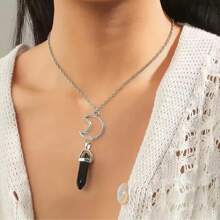 2 件项链 + 2 件手链手工首饰套装 - 銀色 - 查看 7