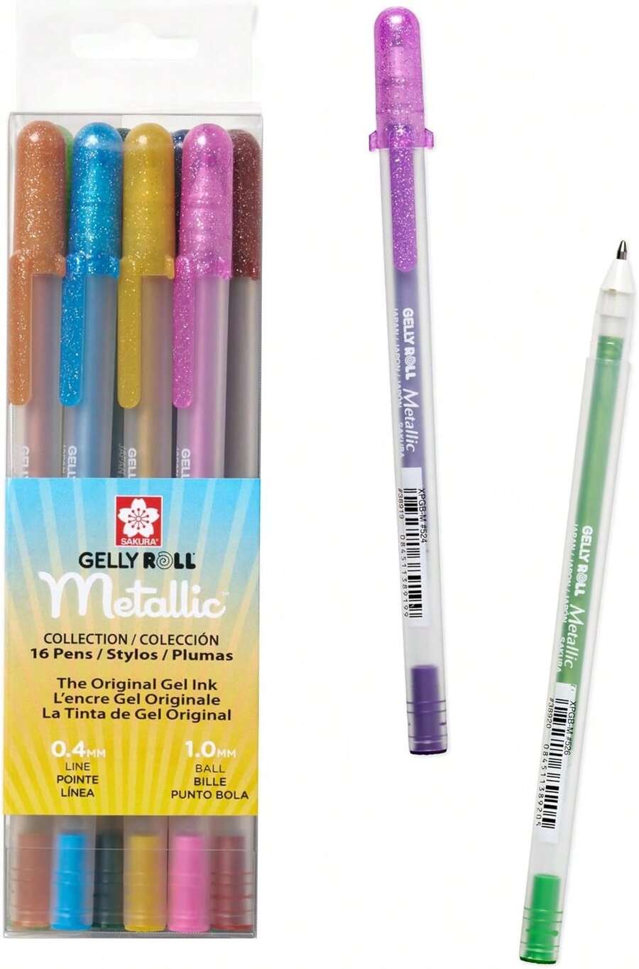 Gelly Roll Metallic Gel Pens - Pens For Scrapbook, Journals, Or Drawing - Colored Metallic Ink - Medium Line - 16 Pack,10405754 - Redwood - View 1