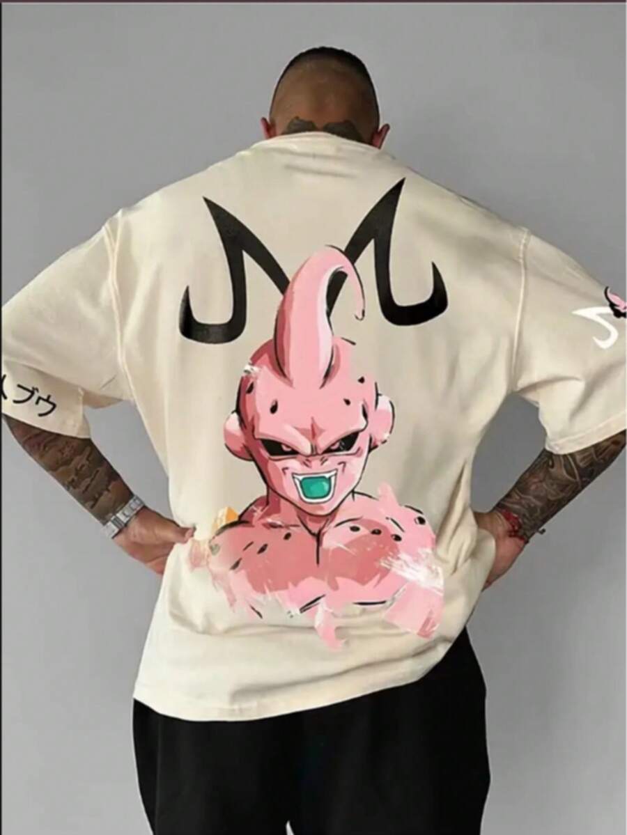 Men's T-Shirt Fashion Casual Anime Otaku Evil Boo T-Shirt 100% Cotton High Quality