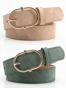 1 chiếc thắt lưng hình elip cổ điển, đa năng, thường ngày dành cho nữ, mùa hè, mùa thu, mùa lễ hội Halloween - Nhiều màu - Xem 20