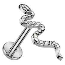 1pc Titanium Steel Tongue Stud, Lip Stud, Earring, Suitable For Daily Wear - Silver - View 1