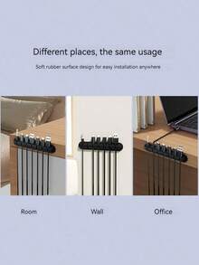 1pc Cable Management Organizer, Desktop Cable Winder, Earphone Cable Tidy Tool - 彩色 - 查看 7