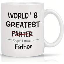 New York Dad, World's Greatest Father Coffee Mug, From Daughter, Son, Kids To Dad, Cool Father's Day, Birthday Funny Mug, Father-In-Law, 11 Oz White, 1 Piece - 11 Ounces - View 1