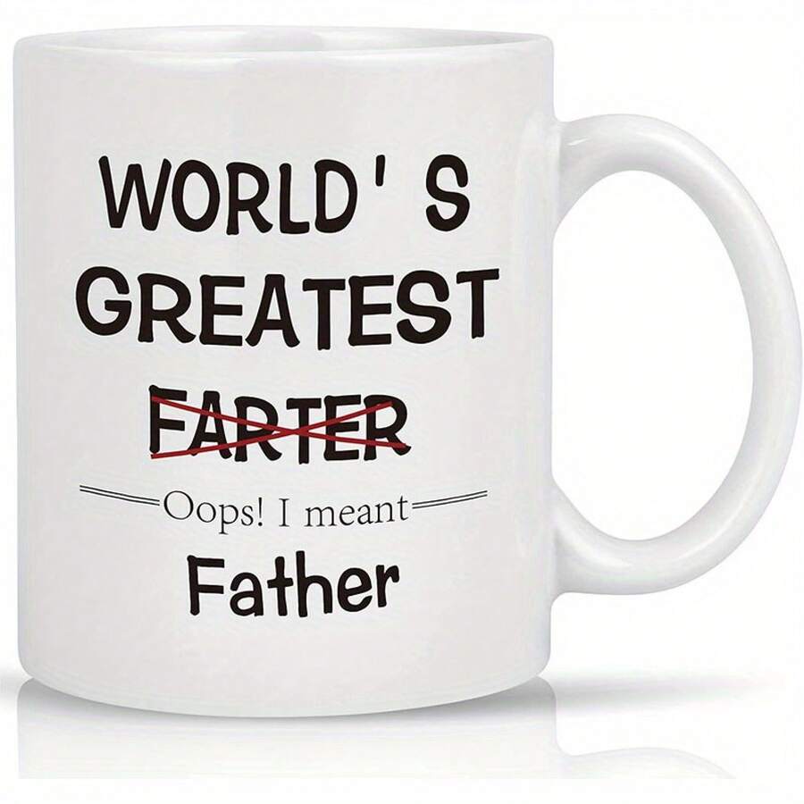 New York Dad, World's Greatest Father Coffee Mug, From Daughter, Son, Kids To Dad, Cool Father's Day, Birthday Funny Mug, Father-In-Law, 11 Oz White, 1 Piece - 11 Ounces - View 1