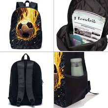 3-częściowy zestaw plecaków w kolorze czarnym/neonowym/kolorowym z pudełkiem na lunch, piórnikiem i torbą do przechowywania - wytrzymały poliester, lekki, modne mieszane kolory