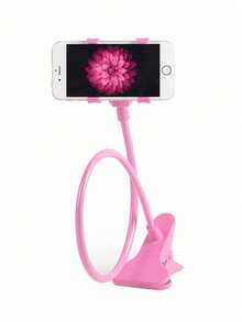 Uniwersalny, elastyczny uchwyt na telefon komórkowy typu "gęsia szyja", mocowany do łóżka, biurka i stołu. Elastyczne ramię z możliwością obrotu o 360°. Kompatybilny z 'em i telefonami z Androidem. Prezent urodzinowy, dla rodziny i przyjaciół. Do biura, akademika i domu. Uchwyt na telefon, stojak na telefon, do łóżka.