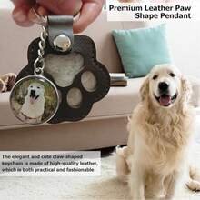 20 Stück Leder Haustier Haar Aufbewahrung Schlüsselanhänger, kreative Haustier Fell Sammel Hängedekoration, süßes Katzen- & Hunde-Haar Accessoire