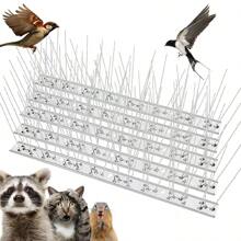 鸽子刺 不锈钢 9.84 英寸/12.99 英寸/19.69 英寸驱鸟刺 驱鸟刺 适用于阳台、屋顶花园的鸟类保护，附赠扎带