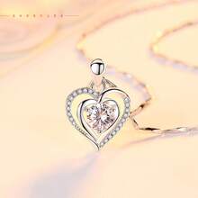 Kids Fine Necklaces - White Diamond Single Pendant [without Chain] White Gold - View 5