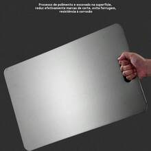 Cutting Board, Portable Titanium Cutting Board For Kitchen, Stainless Steel Cutting Board, Double-Sided  Cutting Board, Stainless Steel Cutting Board, Easy To Clean - 銀白色 - 查看 4